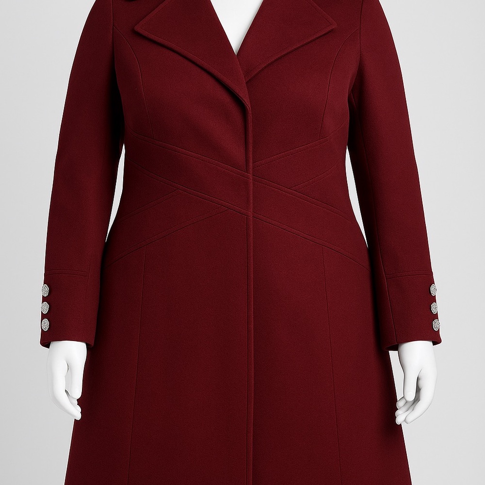 INC International Concepts Burgundy Coat